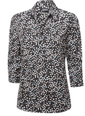 EVIE Bubble Print  3/4 Sleeve with Collar