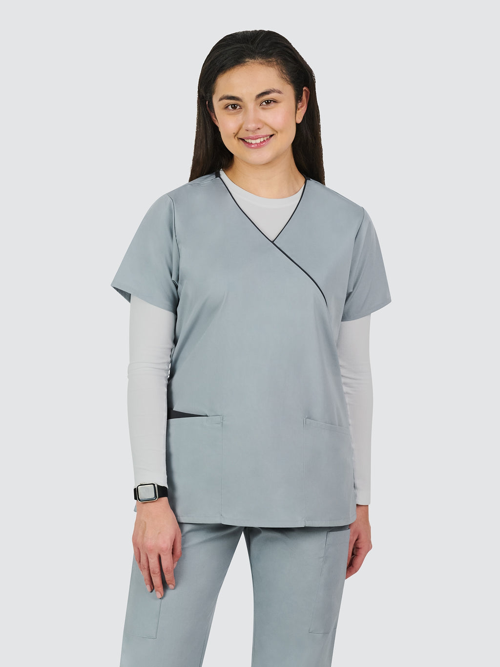 Galaxy Mock Wrap Female Scrub Top GXWT