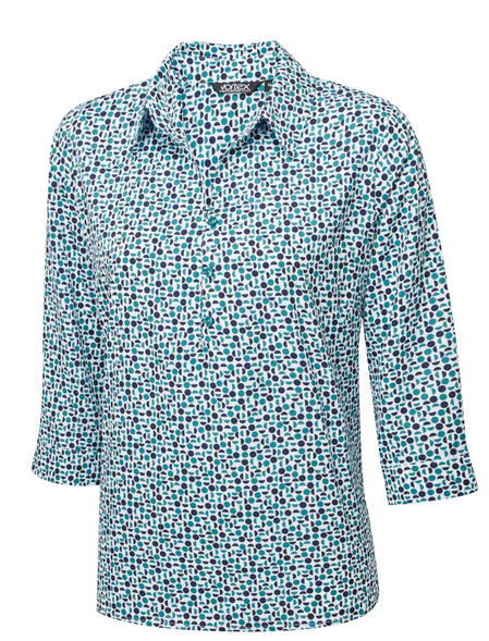 IZZY Print 3/4 Sleeve Blouse