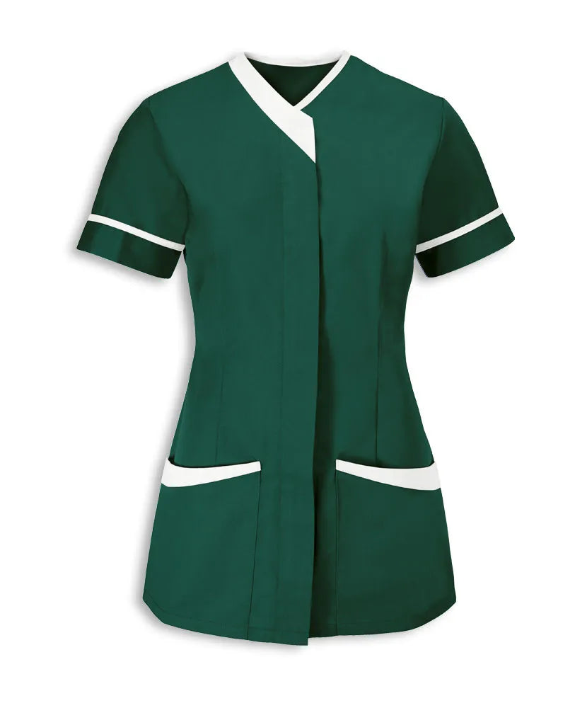 Contrast V-Neck Female Tunic NF54