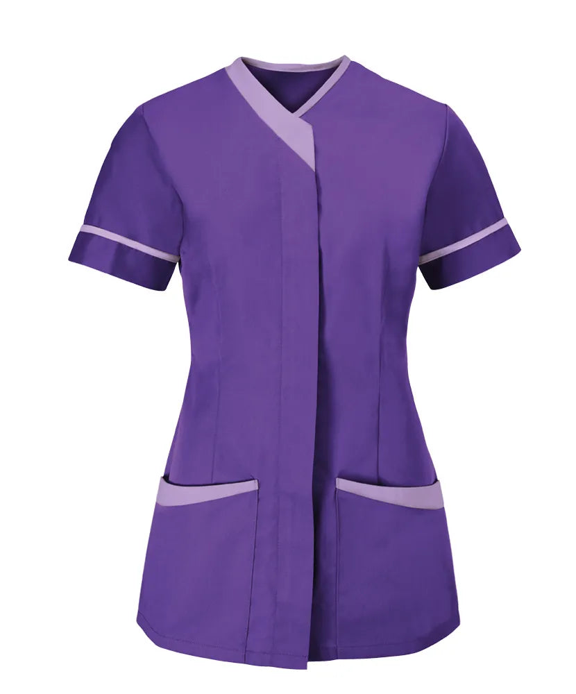 Contrast V-Neck Female Tunic NF54