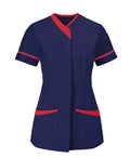 Contrast V-Neck Female Tunic NF54