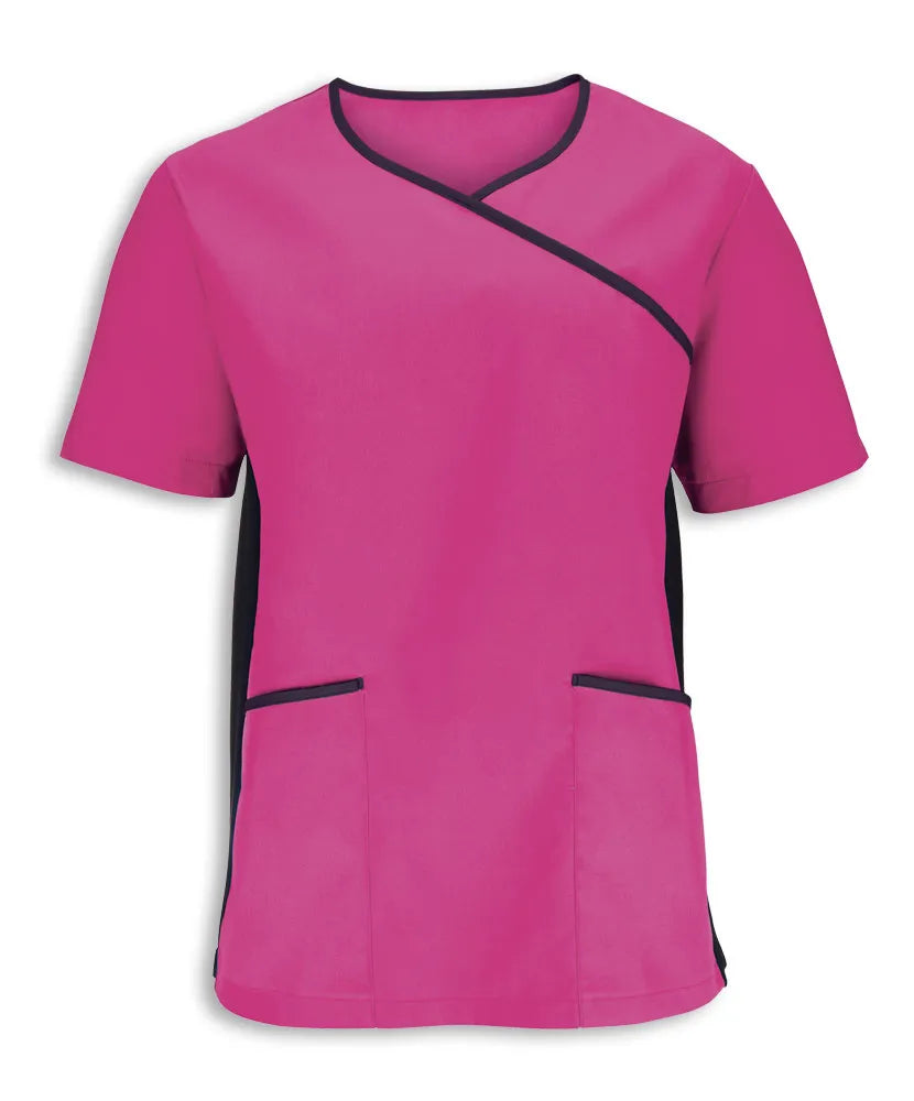 Stretch Male Fit Contrast Scrub Top NM43