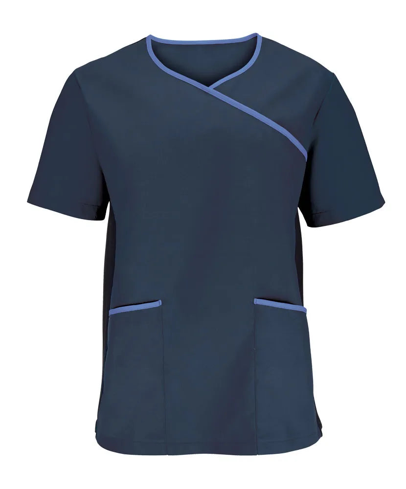 Stretch Male Fit Contrast Scrub Top NM43