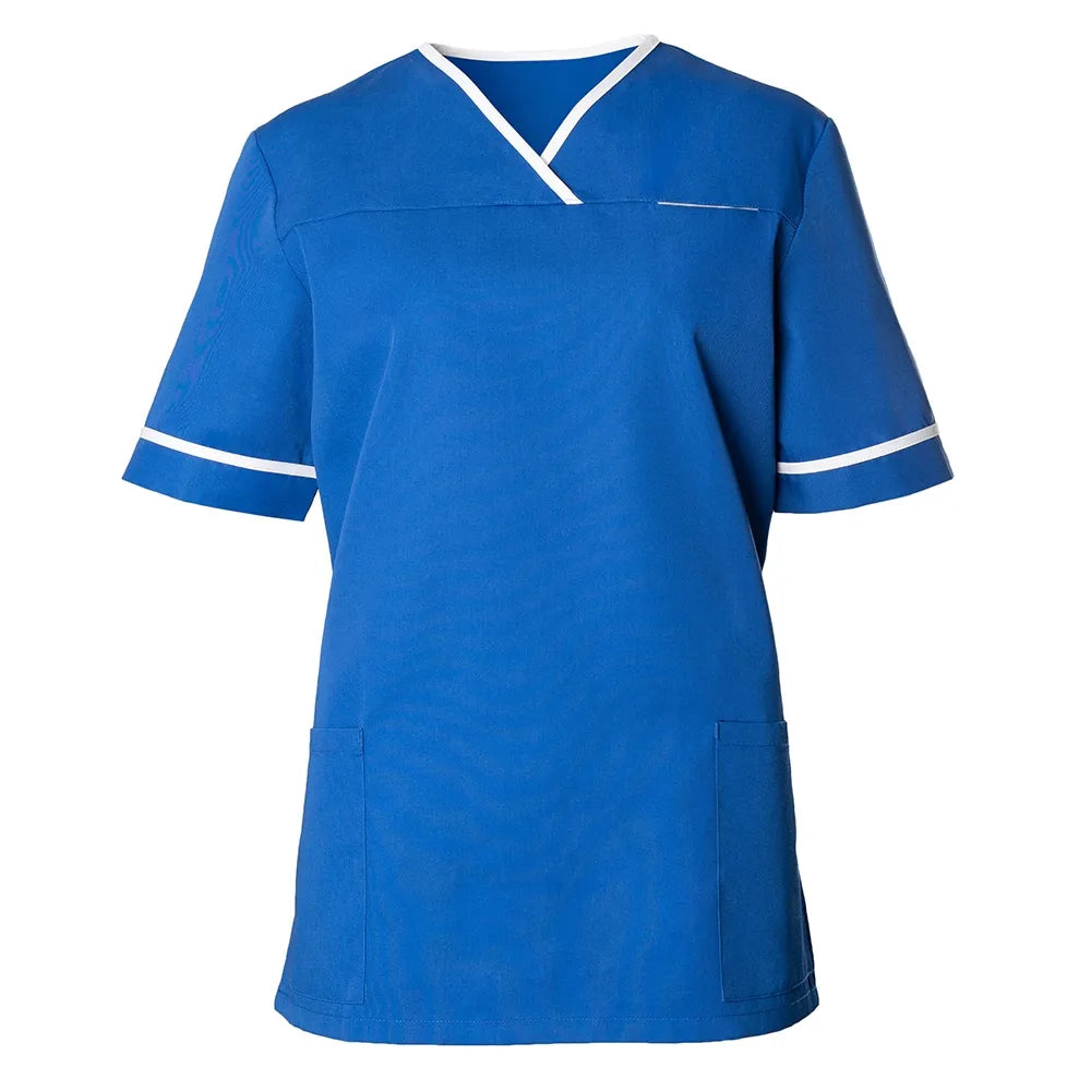 Contrast Trim Female Scrub Tunic HP21