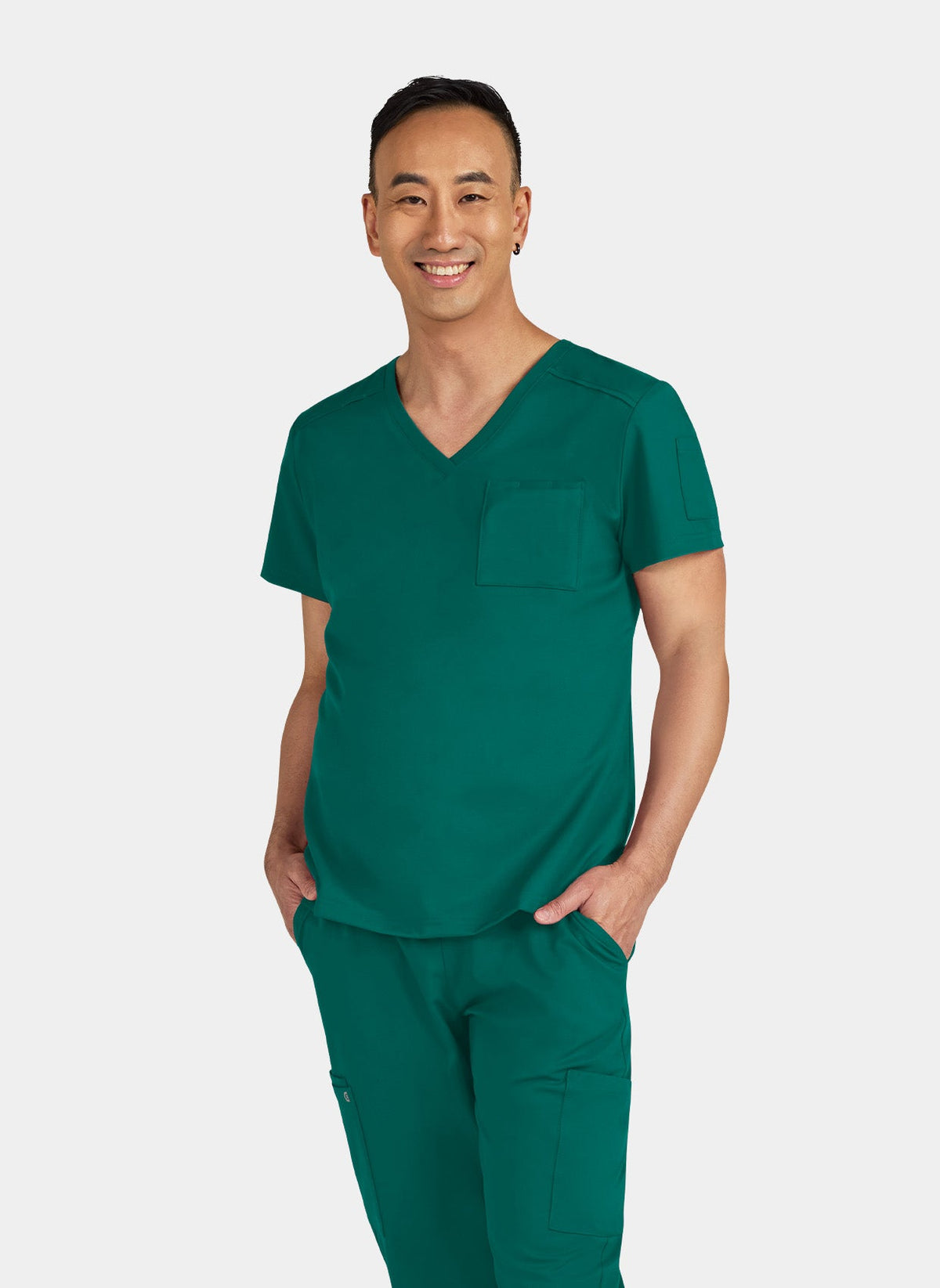 Cureology Artho Stretch Male Scrub Top