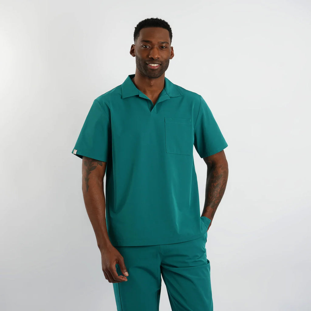 LUMA Modern Men's Polo Scrub Tunic SC203