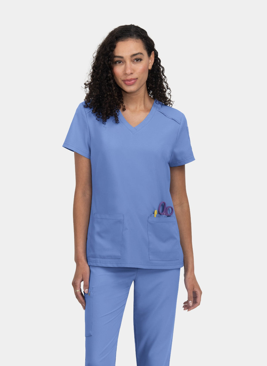 Cureology Cardi Female Stretch Scrub Top
