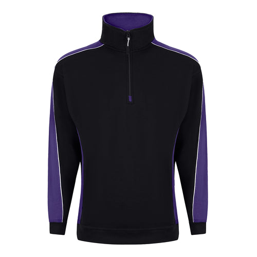 Avocet Two Tone Quarter Zip Sweat Shirt 1288