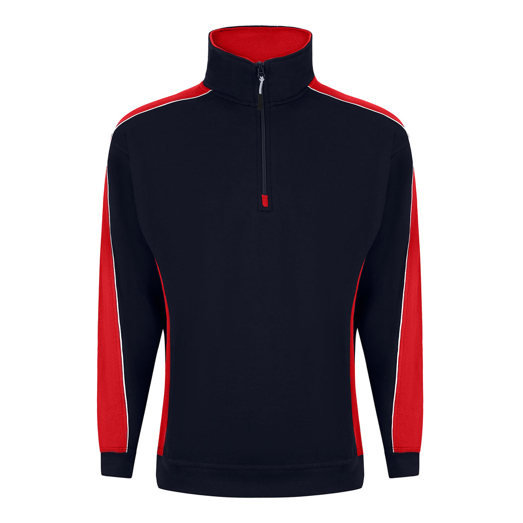 Avocet Two Tone Quarter Zip Sweat Shirt 1288