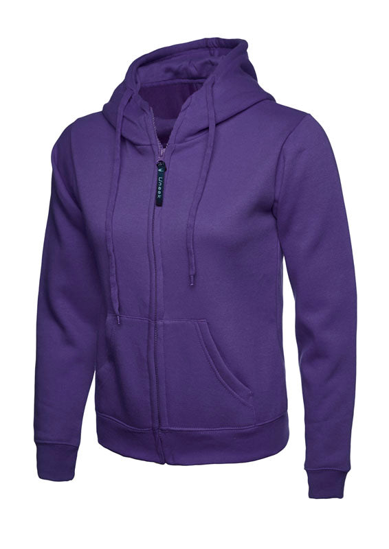 Ladies Classic Full Zip Hooded Sweatshirt UC505