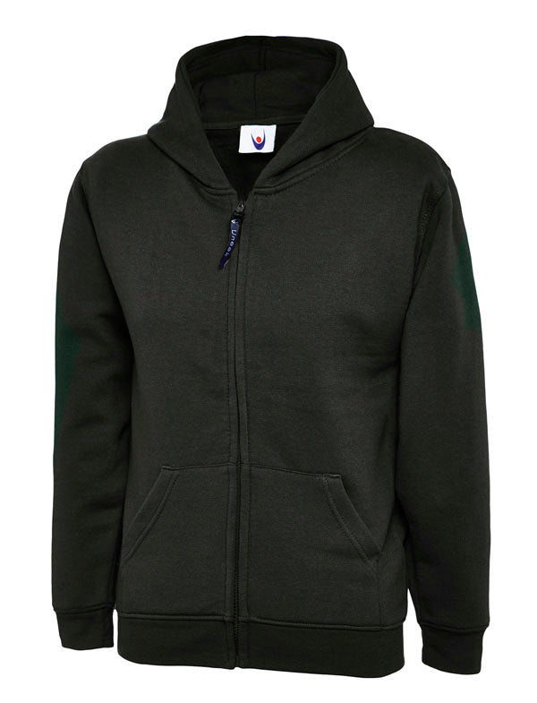 Childrens Classic Full Zip Hooded Sweatshirt UC506