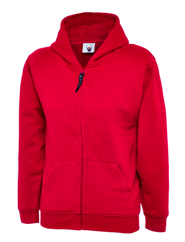 Childrens Classic Full Zip Hooded Sweatshirt UC506