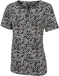 IMOGEN Short Sleeve Print Shell Blouse