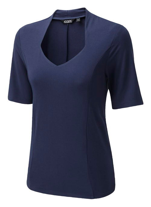 MARIE V-Neck Short Sleeve Undersuit Top