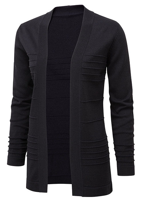 RACHEL Long Sleeve Jacket Style Rib Cardigan