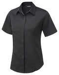 ZOE Concealed Button Down Short Sleeve Blouse
